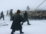 Komi Clan Members Herd Reindeer into a Pen for Sled Pulling Selection