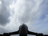 A B-52 Bomber in Flight