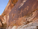 A 4-Foot-Tall Shaman Figure and Other Glyphs Decorate a Rock Face