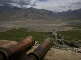 Tibetan Temple Horns Called Radongs are Brought Out During Ceremonies