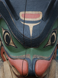 A Close View of a Totem Pole