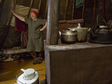A Member of the Last Nomadic Komi Reindeer Herding Clan in Her Chum