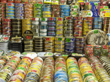 Canned Food Being Sold at Central Market  Produce Market in Former Airship Hanger from the 30's