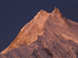 Manaslu (8 156 Meters) at Dawn  Mansiri Himal Region of the Nepalese Himalayas  Nepal