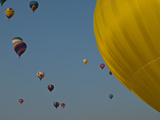 Many People Lift Off in Hot Air Balloons