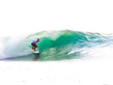 A Surfer in the Barrel  the Best and Most Coveted Part of the Wave