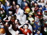 Miniature Statues on Sale at a Souvenir Stand on Dongtai Road