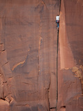 A Climber Ascends One of Indian Creeks Many Perfect Hand Cracks