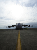 A C-17 Globemaster on the Runway