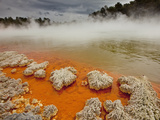 Rain Storm Approaches Champagne Pool  Wai-O-Tapu Thermal Wonderland  Rotorua  New Zealand