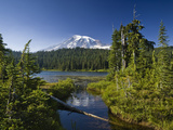 Reflection Lake with Mount Rainier  Mount Rainier National Park  Washington