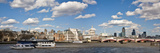 London Cityscape with Boats on the Thames River