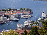 Looking Down into the Harbor in Bergen