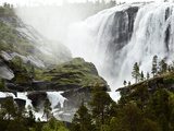 A Waterfall Near a Small Sami Fishing Village in Norway