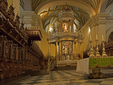 The Ornate Interior of the Cathedral Church of Lima  Peru