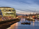 The Thames River in London at Dusk