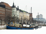 Boats on the Waterfront in Winter