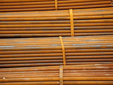 Rusty Metal Pipes Stacked Amongst Each Other in Xi'An