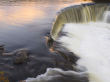 A Waterfall in Autumn in Mansfield Hollow State Park