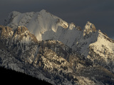 Late Afternoon Light Hits Peaks in the Canadian Rocky Mountains