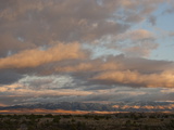 Dramatic Sunset Light and Early Snow on the Pioneer Mountains