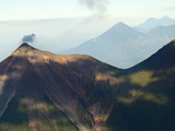 Aerial View of Volcanoes in the Lake Atitlan Area