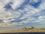 Mountains under a Cloud-Filled Sky on the Baja  Mexico Coast