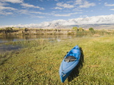 A Kayak Resting on the Banks of the Owens River