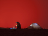 A Photographer Prepares Dinner Near His Tent Inside Nyiragongo Volcano
