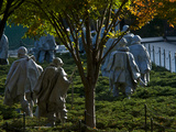 The Korean War Memorial in Autumn