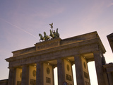 Low Angle View of the Statue Atop the Brandenburg Gate