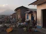 Goma Lies Due South of the Crater of the Active Nyiragongo Volcano