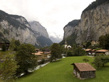 Village in the Scenic Lauterbrunnen Valley