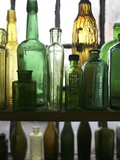 Glass Bottles in an Antique Shop