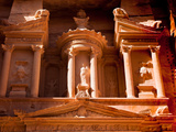 Detail of the Treasury  Al Khazneh  at Petra  Jordan