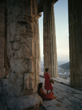 Columns Battered by a 1687 Explosion Glow in the Sun