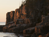 Warm Sunlight at Sunrise on Otter Cliff
