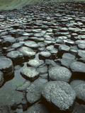 The Giant's Causeway Rock Formation of Volcanic Basalt Rock