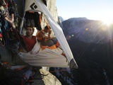 Climbers Live in a Portaledge When Working on a Route