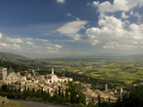 A Valley Leading to Spoleto Stretches Beneath the Town of Assisi