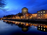 Four Courts on the River Liffey in Dublin  Ireland
