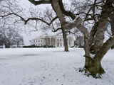 Snow on the White House Lawn