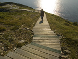 Hiking on Trail at North End of Cape Breton Highlands National Park