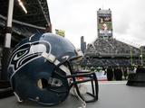 Cardinals Seahawks Football: Seattle  WA - Seattle Seahawks Helmet