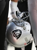Raiders Chiefs Football: Kansas City  MO - Oakland Raiders Helmet