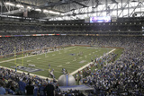 Vikings Lions Football: Detroit  MI - Ford Field Panorama