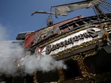 Cowboys Buccaneers Football: Tampa  FL - Cannons Fire From the Pirate Ship
