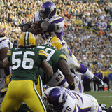 Vikings Packers Football: Green Bay  WI - Adrian Peterson