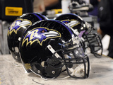 Steelers Ravens Football: Baltimore  MD - Baltimore Ravens Helmets