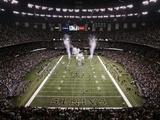 Lions Saints Football: New Orleans  LA - Saints Enter the Superdome